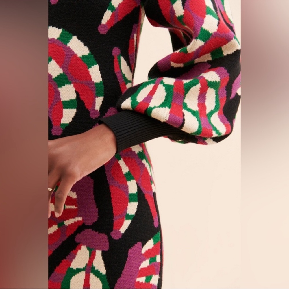 Farm Rio Banana Sweater Dress - Picture 3 of 7